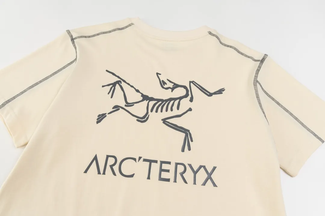 Ayc Teryx （ F 4） 2024FW T LOGO Premium 32s Same Style ： Yellow Pink White Size：XS S M L